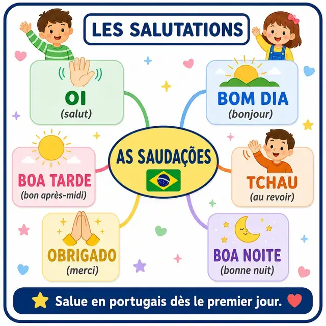 Carte mentale : Salutations